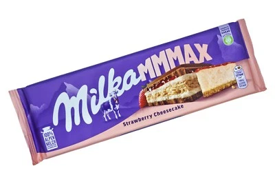 3x Tarta de queso de fresa Milka MMMAX 🍫 900 g / 2 libras en total XXL chocolate RASTREADO Foto 1 de 2