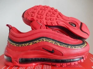 WMNS NIKE AIR MAX 97 "LEOPARD PRINT" UNIVERSITY RED-BLACK SZ 6 [BV6113-600] - Picture 1 of 5