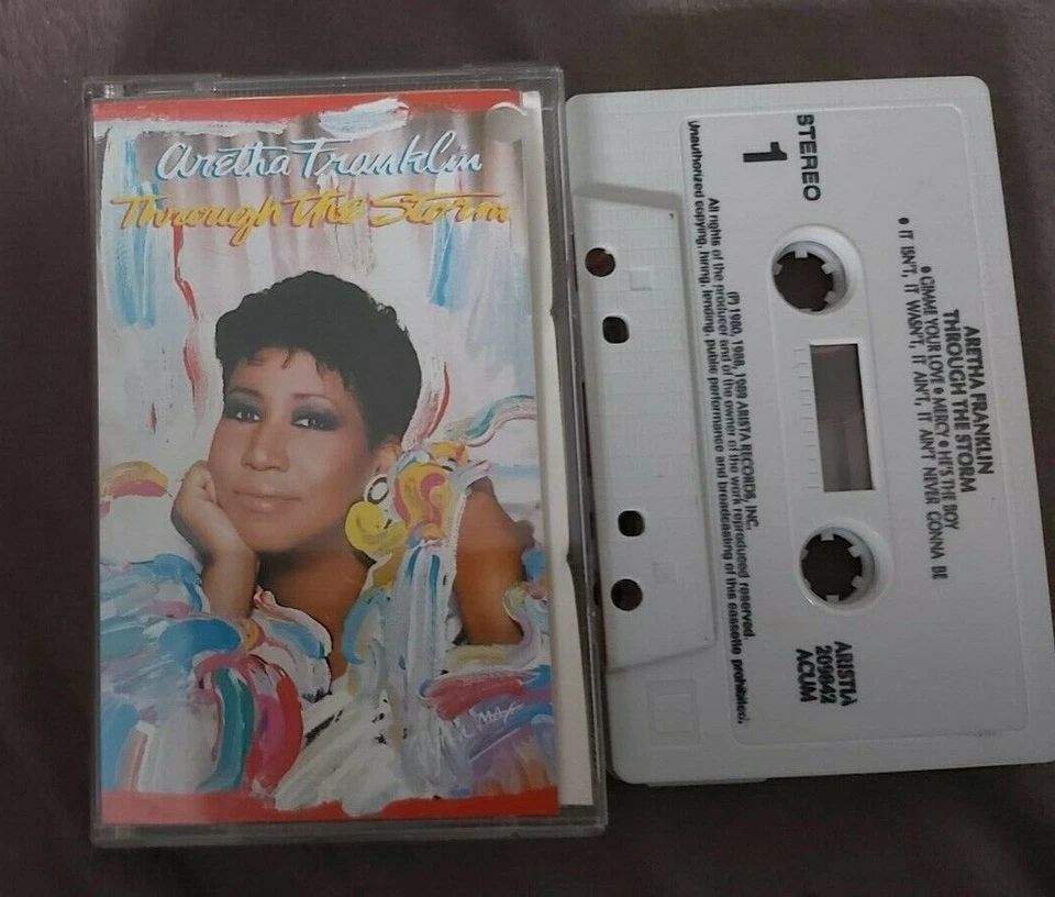 ARETHA FRANKLIN through the storm RARE ISRAELI  CASSETTE  - Image 1 of 1