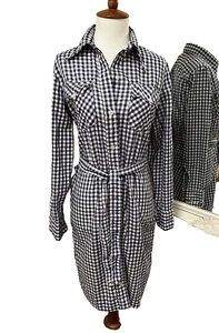 Vintage Levi’s Hemdblusenkleid Blau Gingham Gürtel Retro 70er Jahre Langarm XS/S - Bild 1 von 5