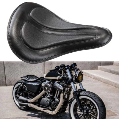 Motorcycle Black 13" Spring Solo Seat For Harley Davidson Sportster Forty-Eight - Image 1 of 4