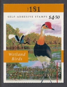 1998 $4.50 Australia Wetlands Booklet Overprint Northern Beaches MNH - Bild 1 von 1