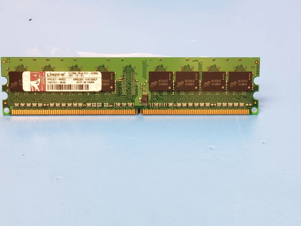 Kingston KF6761-MIB37 240p DDR2-533 512MB 1Rx8 PC2-4200U-444-12-A1 CL4 Memory - Image 1 of 1