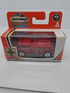 Vintage Matchbox 2002 Water Pumper FIRE ENGINE Hero-City MB #75 NEW IN BOX 96857 - Picture 1 of 8
