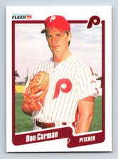 1990 Fleer Don Carman Philadelphia Phillies #552
