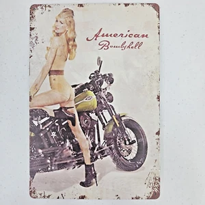 American Bombshell Aluminum Sign Metal License Plate Car Decorative Tag New - Picture 1 of 12