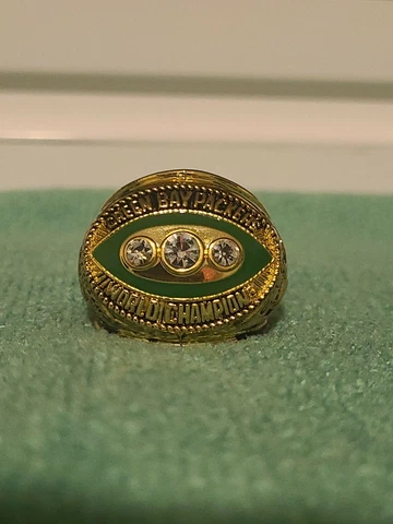 Bart Starr - Green Bay Packers 1967 Super Bowl Championship Ring Size 11 Cover