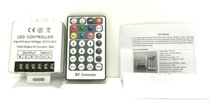 JOYLIT 28 Keys LED RF RGB Remote Controller for LED Strip Lights Input DC12V 30A - Picture 1 of 2