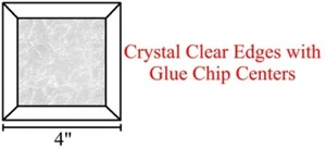 4x4 Bevels for Stained Glass-Box of 30 - GLUE CHIP - Picture 1 of 1