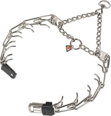 USADO-Sprenger Perro Collar de punta de acero inoxidable con hebilla de liberación rápida y giratorio Foto 1 de 4