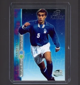 FABIO CANNAVARO 2001 Futera Platinum Soccer Card ITALY #41 PSA - Picture 1 of 2