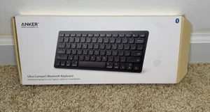 Anker Ultra Compact Wireless Bluetooth Black Keyboard- Model A772611 - Picture 1 of 2