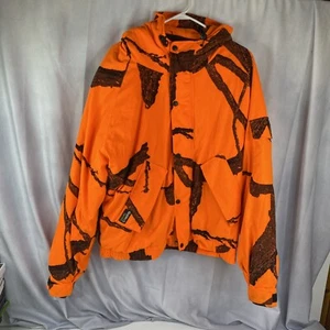 Guide Series TecH2O Blaze Orange Camo Waterproof Hunting Coat Jacket XL - Picture 1 of 12