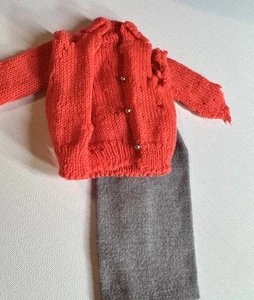 Vintage 1960s Mattel Barbie #976 Sweater Girl Outfit Sweater Shell Skirt Tagged - Picture 1 of 17