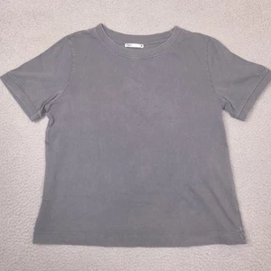 Zara Damen T-Shirt Gr. XL Grau Kurzarm - Bild 1 von 10