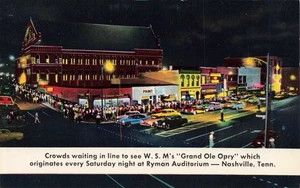 Postcard WSM's Grand Ole Opry Ryman Auditorium Nashville Tennessee TN - Picture 1 of 2