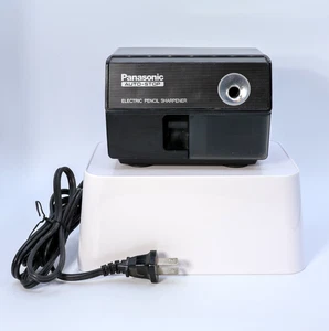 Vintage Panasonic KP-110 Auto Stop Black Electric Pencil Sharpener WORKS!! - Picture 1 of 6