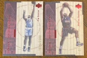 1998-99 UD HARDCOURT HOLDING COURT MICHAEL JORDAN TIM DUNCAN BARKLEY /2300 READ - Picture 1 of 24