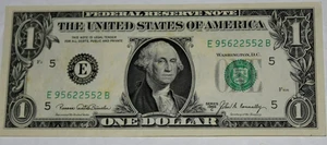 One, 1969E (Secretario del Tesoro, J. Connally), billete de dólar estadounidense Obe, sin circular - Imagen 1 de 4