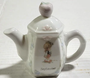 Precious Moments - September Is For School & Play & Having Fun 3.75" Tea Pot - Picture 1 of 6