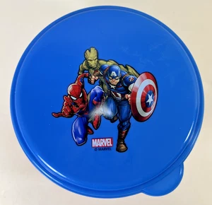 NUEVO Zak! Contenedor de plástico HEROS rojo Marvel Avengers almuerzo aperitivo chip fruta pequeño - Imagen 1 de 3