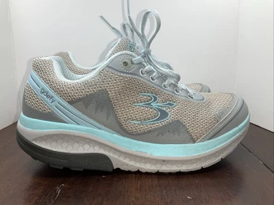 Gdefy Gravity Defyer Mighty Walk Shoes, Women 8 Gray Blue TB9024FGU-W No Inserts - Image 1 of 4