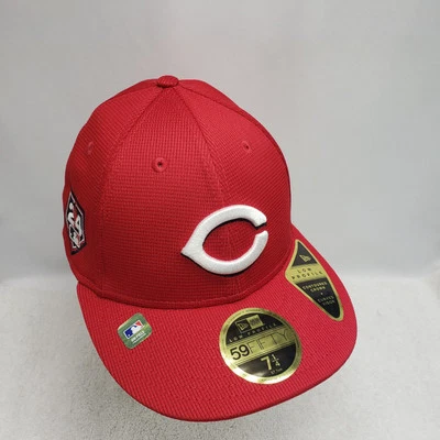 Cincinnati Reds 2024 Entrenamiento de Primavera Bajo Perfil 59FIFTY Gorra Ajustada Sombrero 7 1/4 Foto 1 de 4
