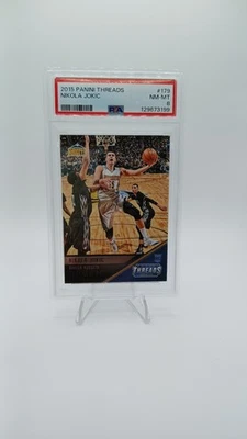 2015 Panini Threads Nikola Jokic #179 PSA 8 - Image 1 of 2