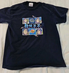 Vtg Disney Store 90's Buzz Lightyear T Shirt Youth Size M Made In USA Toy Story - Picture 1 of 9