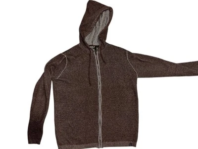Indigo Brand Purple-brown Hooded Men's Zip Jacket Sz L - Image 1 of 3