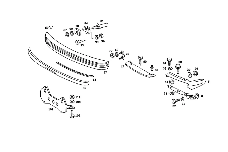 Riel original Mercedes-Benz 123-885-04-21 Foto 1 de 1