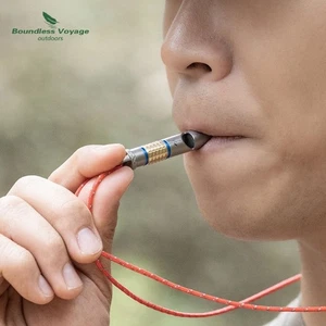 Mini Waterproof Titanium Whistle  Emergency Exploring Accessories - Picture 1 of 22