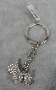 Llavero Alexander Kalifano Tono Cristal y Plata Scottie Dog 1 1/4" Nuevo con Etiquetas - Imagen 1 de 6