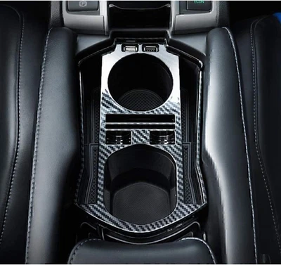 Caja de almacenamiento de consola central de fibra de carbono para Honda Civic 2016-2021 */L Foto 1 de 4