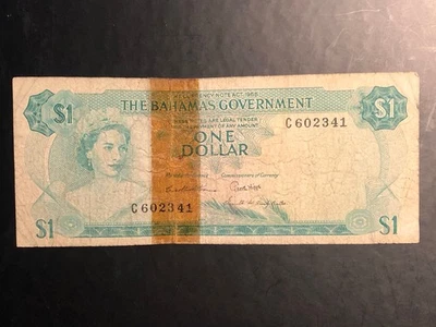 1968 Bank Of the Bahamas 1 Dollar Note Currency - Circulated - Image 1 of 2