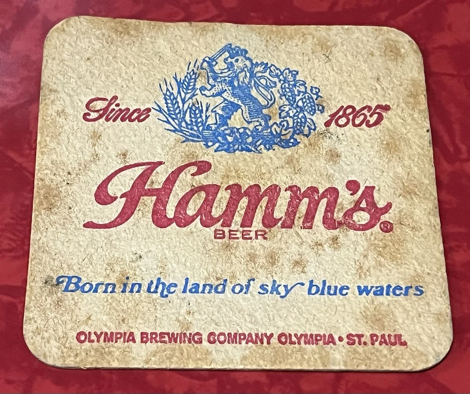 MONTAÑA RUSA DE CERVEZA VINTAGE HAMM'S BEER - OLYMPIA BREWING COMPANY ST. PAUL MINNESOTA Foto 1 de 1