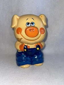 Vintage 1980’s Walmart Farmer Pig Sparschwein - Bild 1 von 9