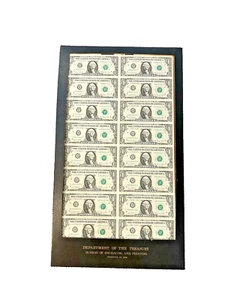 16 Uncut $1 Dollar 1981 US DEPARTMENT OF THE TREASURY - Picture 1 of 3