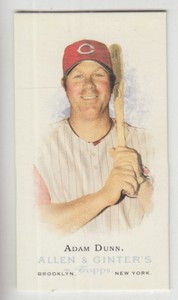 2006 Topps Allen and Ginter Mini A and G Back #158 Adam Dunn SP