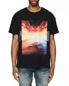 New PURPLE BRAND Inside Out Graphic Short Sleeve Cotton T-Shirt, Black, XL - Picture 1 of 7