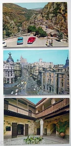 LOT OF 3 VINTAGE UNUSED POST CARDS, SPAIN, No.10 + 11 + 639 - Imagen 1 de 2