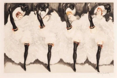 Can-Can Louis Icart 1925 Art Deco Collectible  French Illustration Print - Image 1 of 2