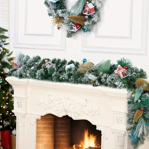 Christmas Garland for Decor, 6 Ft Realistic Artificial Pine Greenery Garlands - Picture 1 of 7