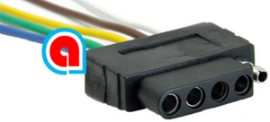 Remolque plano de 5 vías 24", 2 pies arnés de cableado arnés para carros bote remolque, camión, casa rodante, barco - Imagen 1 de 2