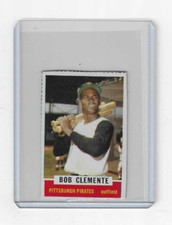 ROBERTO BOB CLEMENTE 1962 BAZOOKA VINTAGE BASEBALL HAND CUT -  VG+ (DS2)