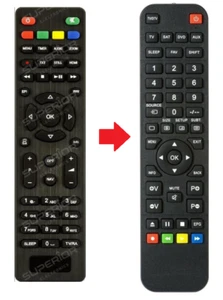 Ersatz Fernbedienung passend für Telestar DIGI HD TS5 - Bild 1 von 4