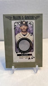 2021 Topps Allen & Ginter Jose Altuve Framed Jersey Relic #MFR-JAL
