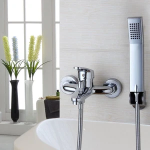 Grifo mezclador de ducha de mano montado en pared para baño de lluvia lluvia lluvia de EE. UU. - Imagen 1 de 8