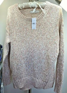 Ann Taylor Loft Damen Pullover Pulli Größe Small S Rosa Rundhals Baumwollmischung - Bild 1 von 8