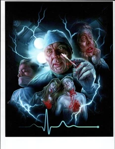 DR. GIGGLES Zobie Kunstdruck 8x10 Künstler MAX CAVE Larry Drake HORROR Kult Klassiker - Bild 1 von 1